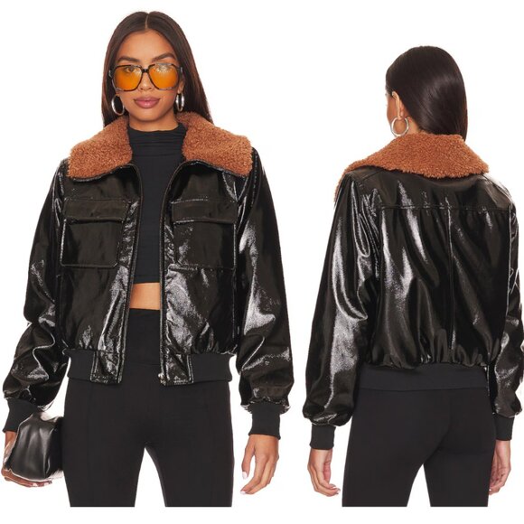 MOTHER Women's Pilot Jacket in Don't Crash - Picture 1 of 9